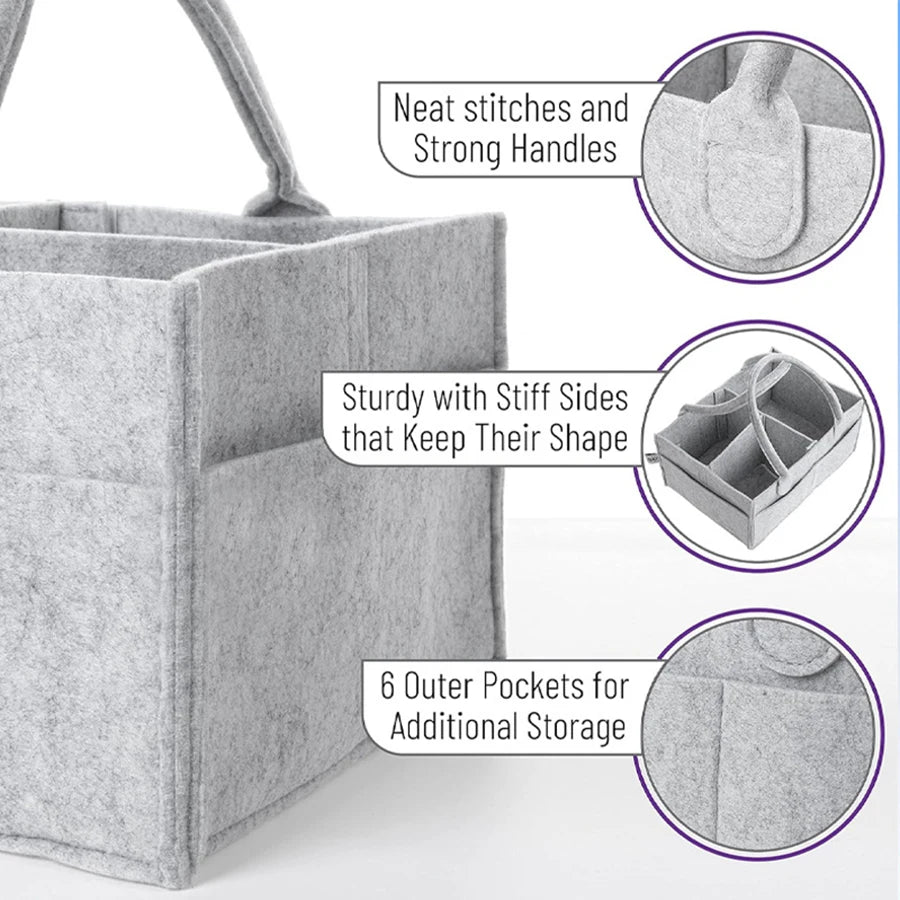 Felt Diaper Caddy