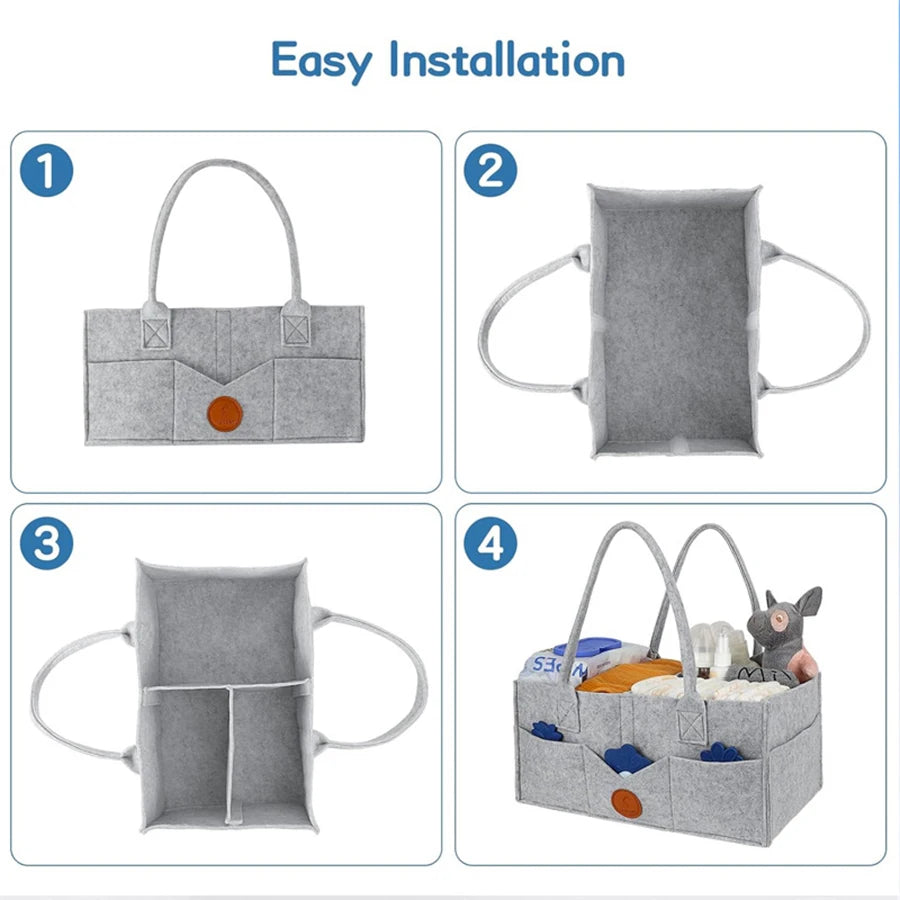 Felt Diaper Caddy