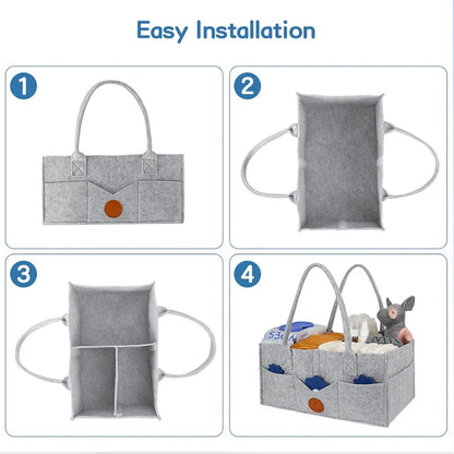 Felt Diaper Caddy